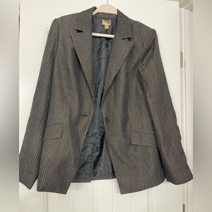 Caslon Charcoal Pinstripe Jacket 12